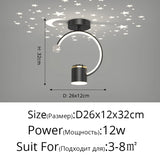 Mini Aisle LED Chandelier For Porch Corridor Hallway Lamps Star Decoration Kitchen Gallery Bedroom Villa Office Indoor Lights