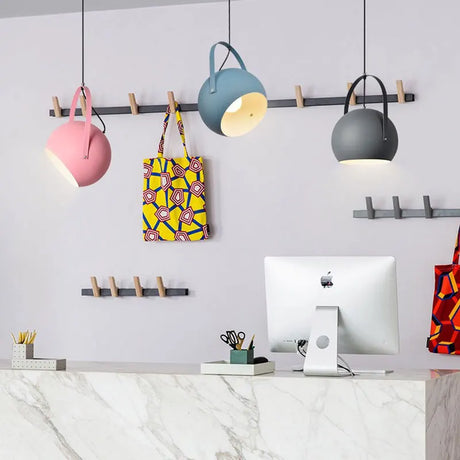 LED Pendant Lights Nordic E27 Macaron Colorful Luminaria New Bedroom Restaurant Pendant Lamp Home Decors Adjustable Lamp Lustre