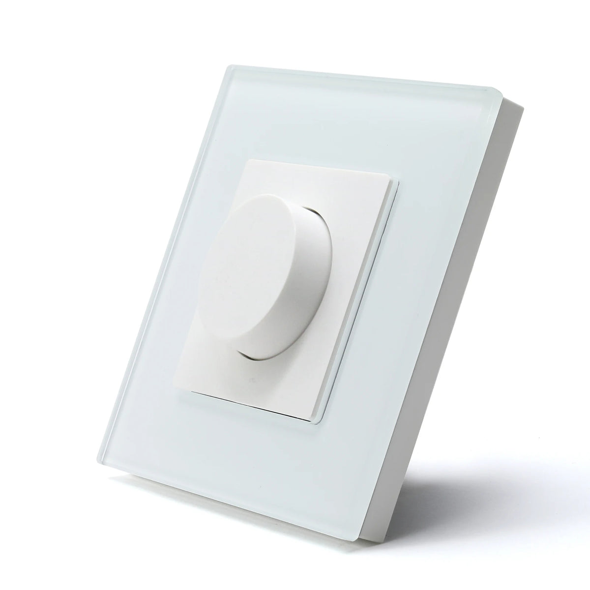 Mechanical Dimmer Switch Led Dimmable Wall Light Switches EU Standard Lamp Switch Brightness Adjustable Glass Frame 10A