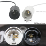 EU US Plug 1.8m Power Cord Cables E27 Lamp Base Holder With Switch Wire For Pendant Led Bulbs Fixture Hang lamp Suspension Socket