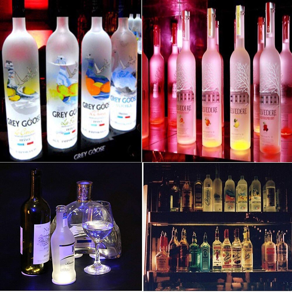 Mini Glow Coaster LED Bottle Light Stickers Festival Nightclub Bar Party Vase Decoration LED Glorifier Drink Cup Mat