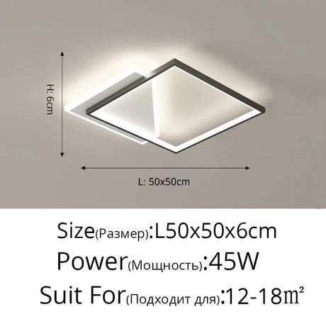 Modern LED Ceiling Lights For Bedroom Study Living Room Indoor Round Lighting Lamps Decoration Luminaria Lustres Lamparas Avize