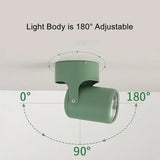 Surface Mounted COB LED Downlight - Adjustable 180° Rotating Ceiling Spot Lamp (7W-20W)