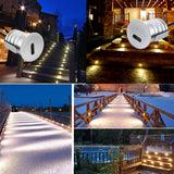 1W Waterproof IP67 Recessed LED Stair Light (DC 12V/24V) - Outdoor Deck & Corner Wall Lamp
