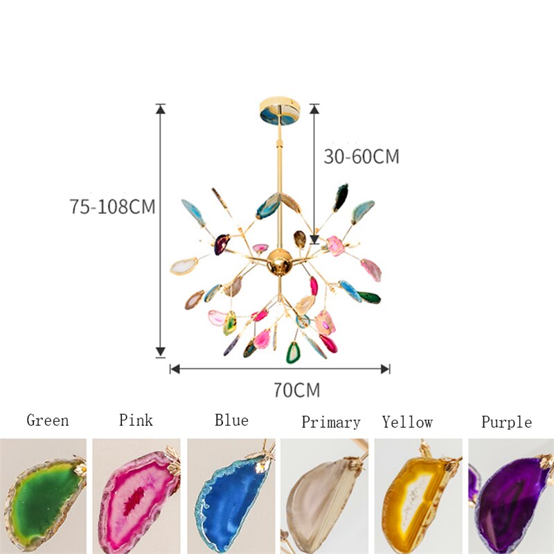 Nordic Firefly LED Chandeliers Romantic Stylish Tree Branch Light Creative Designer Art Home Hallway Bedroom Hanging Lightings