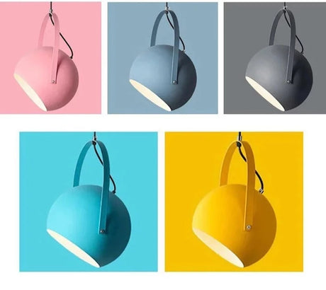 LED Pendant Lights Nordic E27 Macaron Colorful Luminaria New Bedroom Restaurant Pendant Lamp Home Decors Adjustable Lamp Lustre