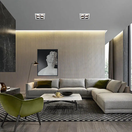 Dimmable embedded LED panel, square ceiling lamp, 15W, 24w, 30w, AC110V, 220V, 1 pc.