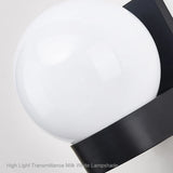 Modern Ball Outdoor Wall Lamp Garden Glass Balcony Aisle Step Lights Corridor Street Garden Fence Park Lighting Built lamp