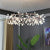 Nordic Chandelier Art Hanging living Room Chandelier Modern Restaurant Kitchen Firefly Lamp Rose Gold/Black Branch Round Indoor