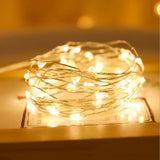 Battery Powered Christmas Decoration String Lights 3Mode Holiday RGB Coloful Fairy Light for Room Copper Wire Bottle Light Strip