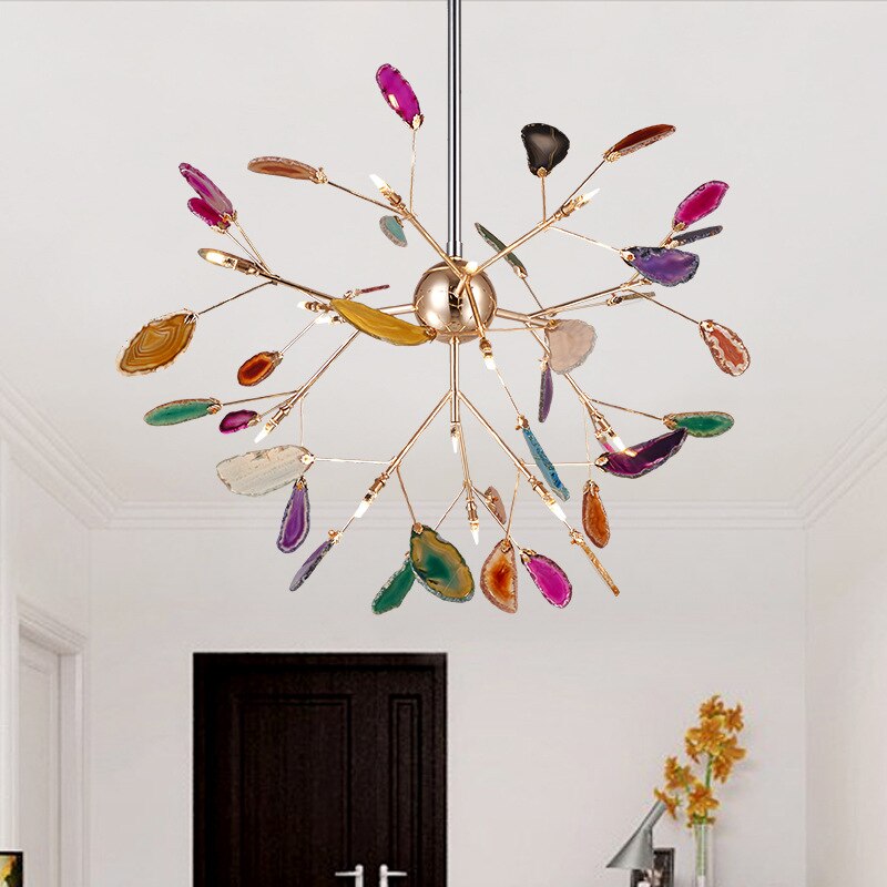 Nordic Luxury LED Chandeliers Indoor Master Bedroom Light Firefly Ceiling Lights for Living Room Lighting Kitchen Lamps Lustres