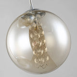 2026 New Modern Glass Ball Chandelier Lustre Living Room Staircase Light Spiral Light G4 Led Hotel Chandelier Villa Lighting
