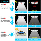 Solar Lights Outdoor Motion Sensor 158LEDs IP65 Waterproof Super Bright Solar Wireless Wall Lamp with 3Modes and 8Wide Angle