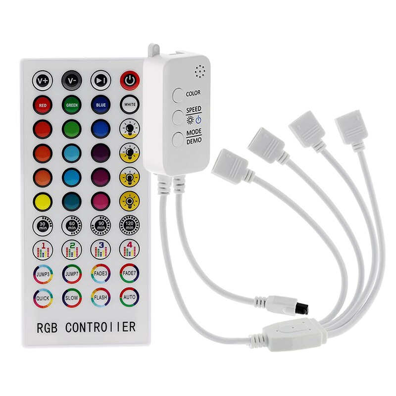Music Bluetooth Controller RGB Controller DC12V 40Key IR Remote Controller For 2835 5050 RGB LED Strip Lights