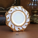 American Luxury Gold Garland Rhombus Resin Downlights For Living Room Kitchen Corridor Indoor Decoration Recessed Spots Lamp