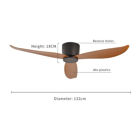 Modern Ceiling Fans Without Light DC 30W Ceiling Fan With Remote Control Home Simple Ceiling Fan No Lights 220V