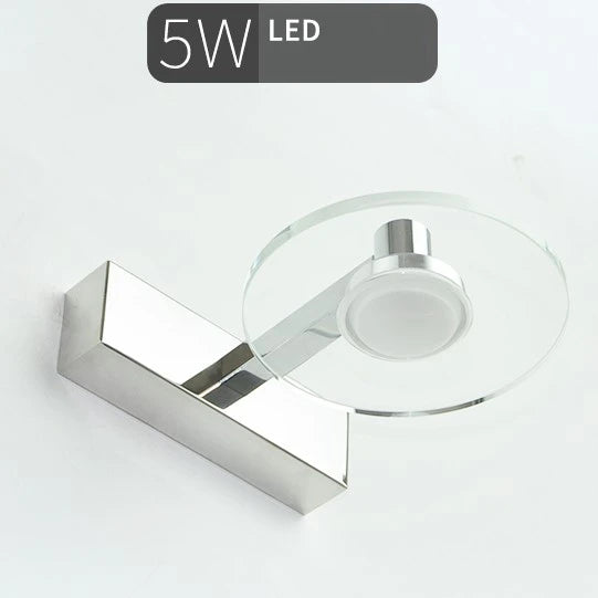 Modern LED Mirror Front Light Bathroom Clear K9 Crystal Moisture Proof Makeup Table Lighting Vanity Lights Makeup Mirror Lights