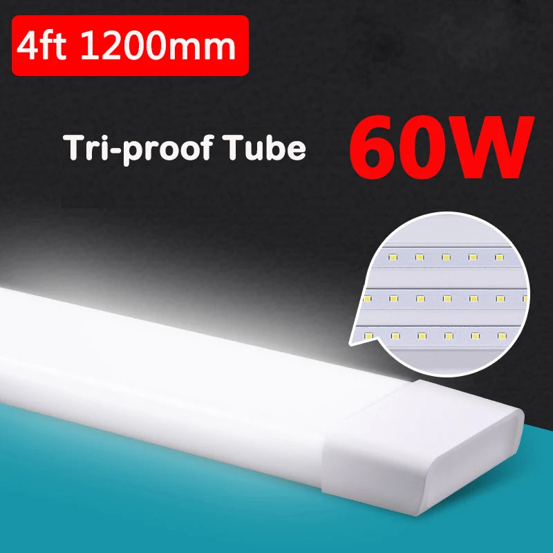90cm/120cm T5/T8 LED Tube Light (220V) - Linear Ceiling Strip Fixture for Kitchen, Closet, Cabinet, Bedroom & Garage