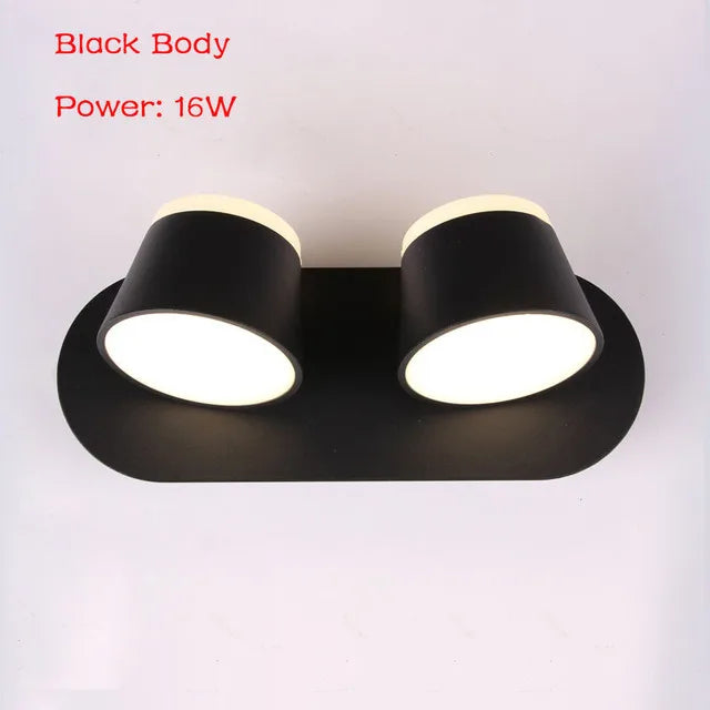 Nordic Rotatable LED Wall Sconce Lamp - Modern Minimalist Wall Light for Bedroom Bedside Reading, Bathroom, Aisle & Hotel Decor