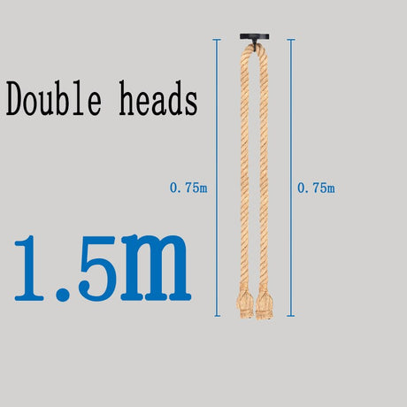 Vintage Hemp Rope Pendant Light Retro Loft Industrial Hanging Lamp Creative Country Style Edison Bulb Lamp Home Light Decoration