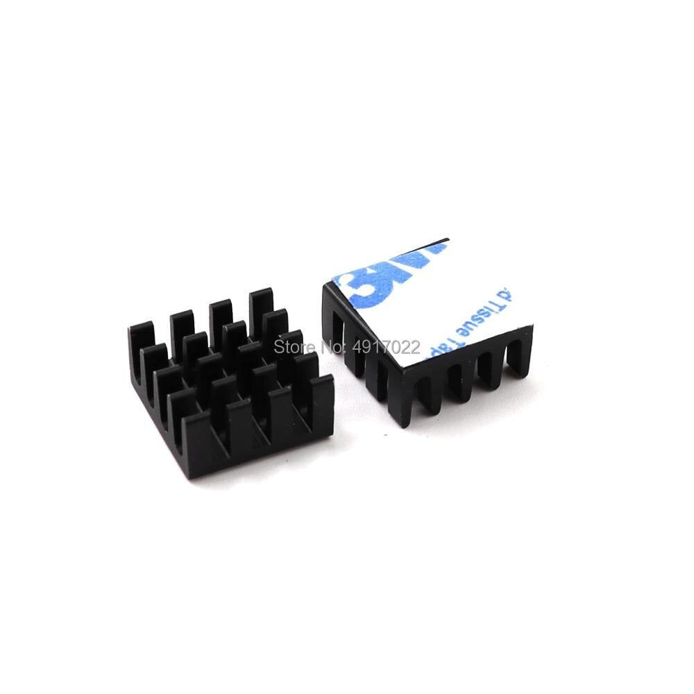 5pcs 14*14*6 Aluminum Cooling Heat sink 14 x 14 x 6MM Black Chipset RAM Heatsink Radiator routing cat dedicated chip 14*14*6mm