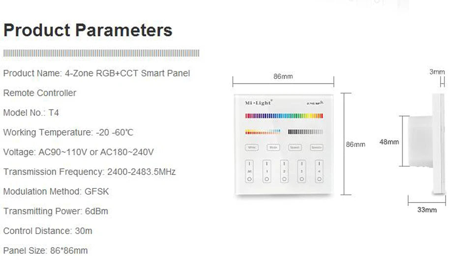 Smart RGB+CCT LED Downlight - Dimmable Color Changing Ceiling Panel (6W-25W)