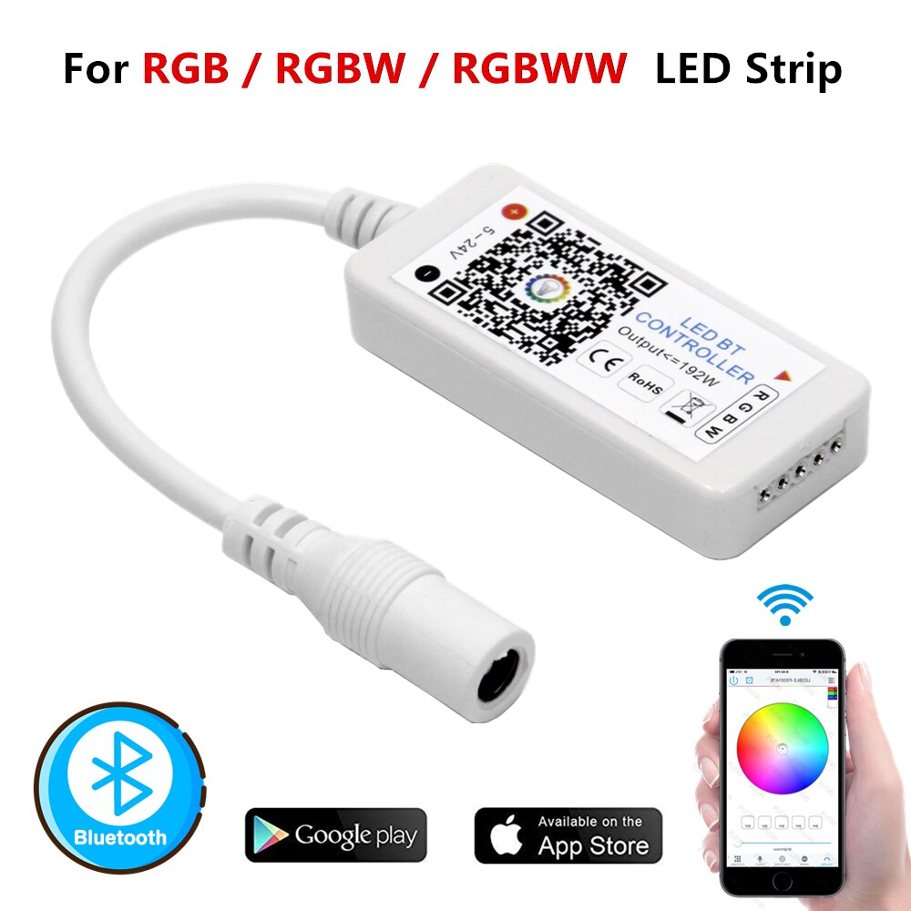 DC 12V 24V RGB / RGBW / RGBWW Led Controller Bluetooth RGB Controller Magic Home Mini RGB Led Controller for Led Strip Wireless
