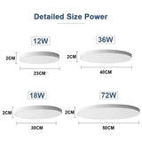 2CM Ultrathin LED Ceiling Lamps in Living Room Bedroom Natural Light Gold Black White Moisture and mosquito proof Ceiling Lights