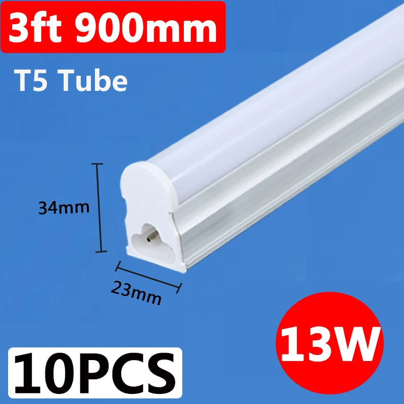 4ft (120cm) T5/T8 LED Tube Light (40W/60W, 220V) - Cold White & Warm White Ceiling Lamp Bar for Home, Office & Workshop