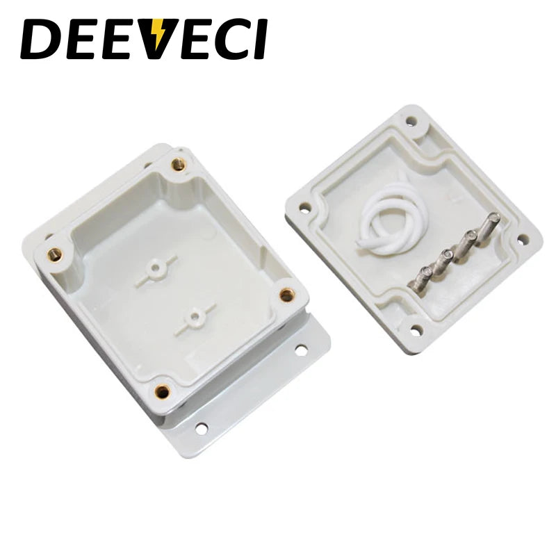 IP67 Waterproof Electronic Project Box with Mounting Ears - Outdoor Plastic Junction Enclosure & Instrument Housing Case