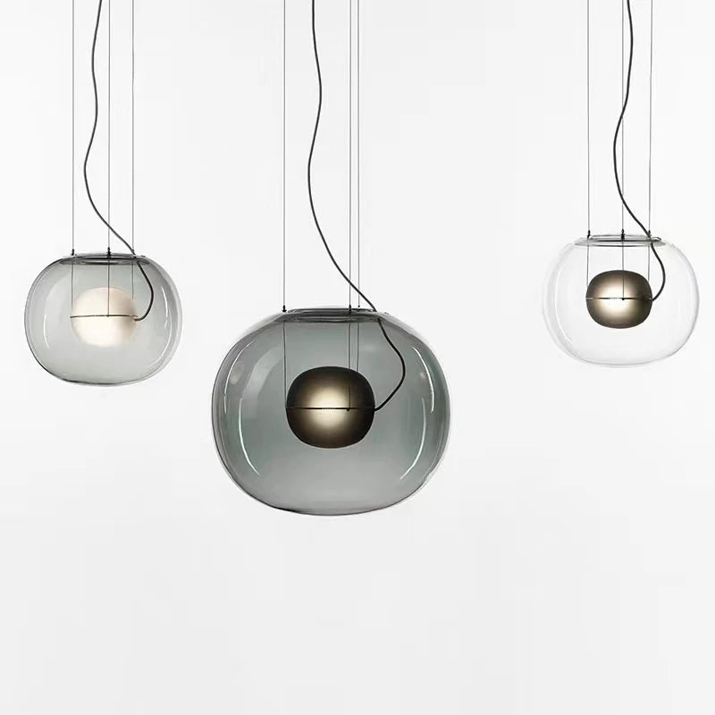 BIG ONE Designer postmodern pendant light Dining Room Kitchen Simple glass ball pendant light home interior lighting