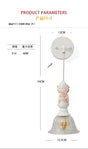 Butterfly Fairy American Children's Room Wall Lamp Nordic Girl Boy Bedroom Study Hallway Cartoon Modern Simple Decors Wall Lights