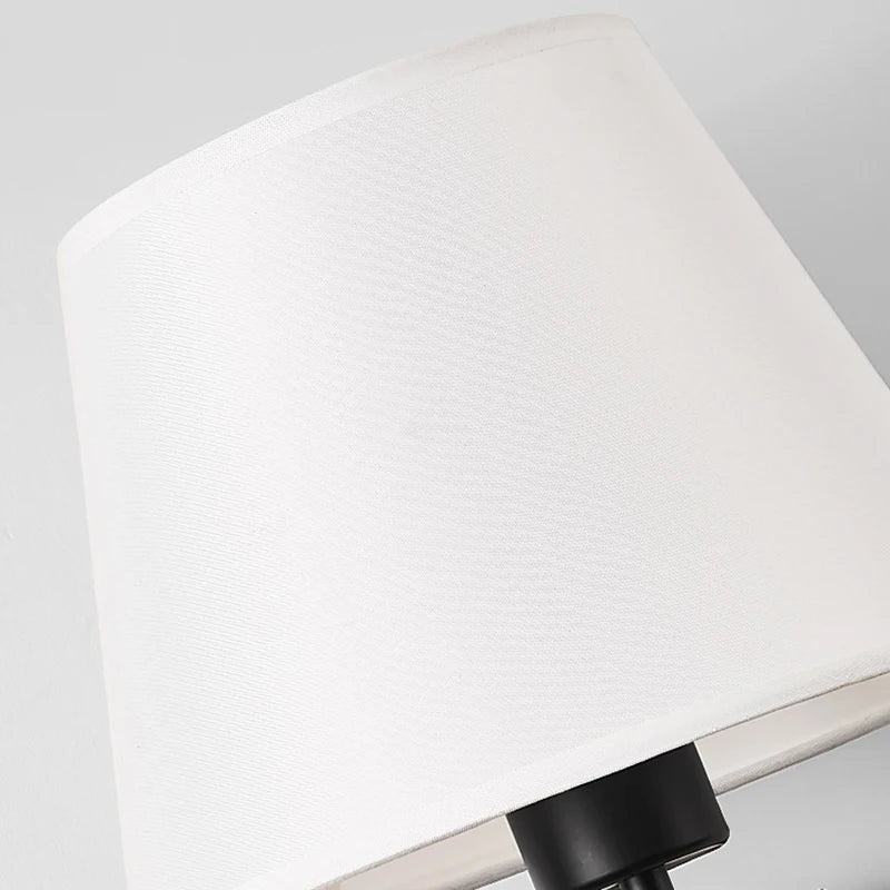 American Classic Fabric Wall Lamp Nordic Retro Led Bedside Light Indoor Bedroom living room sofa Corridor Stairs Decors Sconce