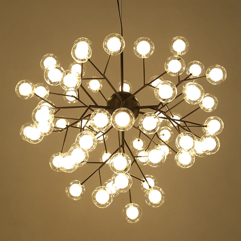 New Modern LED firefly sputnik Chandelier light stylish tree branch chandelier lamp decorative ceiling chandelies hanging