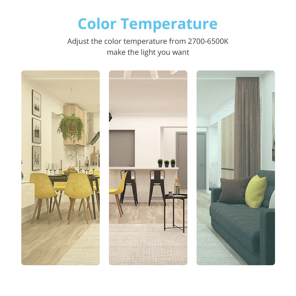 GU10 Smart LED Light Bulb RGBCW Dimmable Spotlighting Alexa Google Home Voice Control 110-240V Lamp