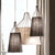 American fabric pendant lamps modern Simple pendants light Nordic living room bedroom creative personality LED  iron Hanging Lamps