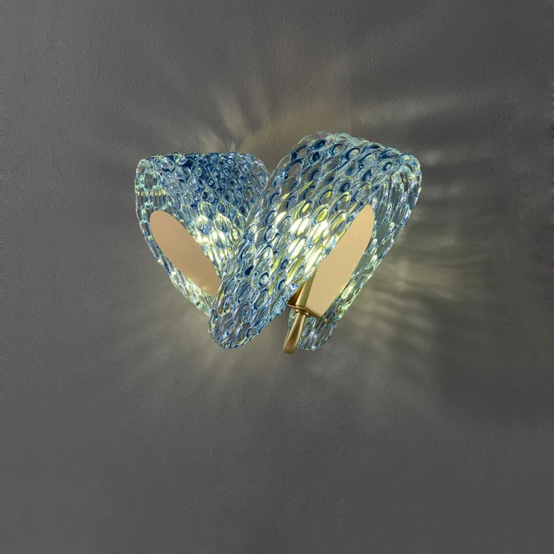 2026 Postmodern Copper Glass Chandelier - Blue Beauty Luxury Dining Room Light