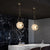  ceiling lamp light simple luxury designer modern city vibe all copper glass crystal dining room living room