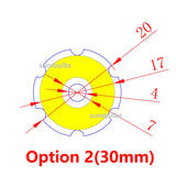 COB LED Angel Eyes Ring Light Chip (12V DC, 20mm–120mm) - Aluminum Board Light Source