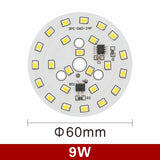 LED Downlight Chip 3W 5W 7W 9W 12W 15W 18W Round Light Chip AC 220V-240V 2835SMD Lamp Beads Cold/Warm white Lighting Spotlight