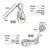 DC5V Dimmable LED chip 5W 6W 10W Surface Light Source SMD 5730 LED Light Beads DIY Tricolor Adjustable LED Bulb White Warm White