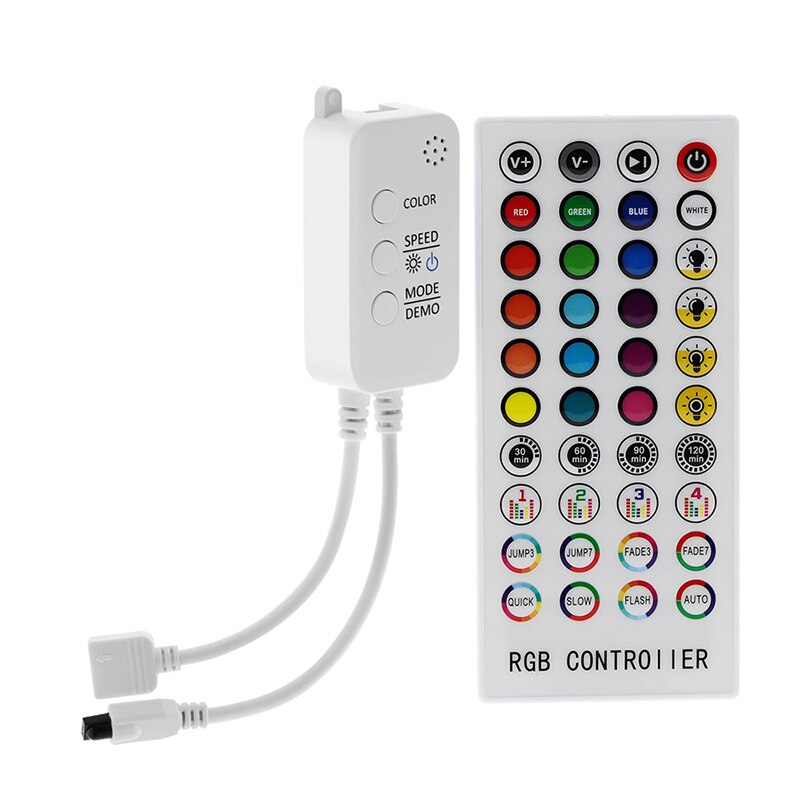 Music Bluetooth Controller RGB Controller DC12V 40Key IR Remote Controller For 2835 5050 RGB LED Strip Lights