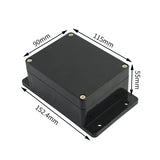 Outdoor Waterproof Plastic Junction Box (Black & White) - IP-Rated Plastic Enclosure & Electronics Project Instrument Shell Case