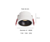 IP65 COB Waterproof Spotlight Recessed 5 Colors and 3 Emitting Colors