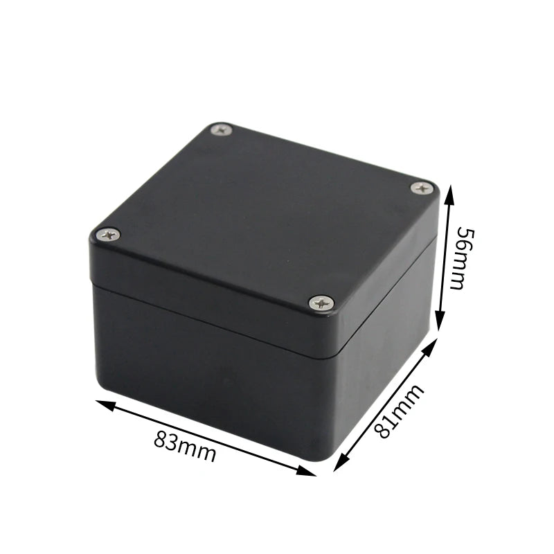 Outdoor Waterproof Plastic Junction Box (Black & White) - IP-Rated Plastic Enclosure & Electronics Project Instrument Shell Case