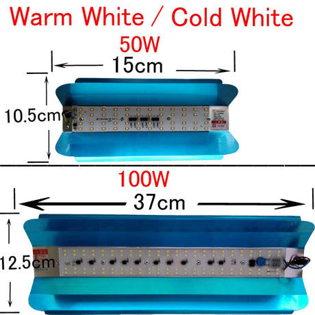 100W 50W 30W 220V 110V led plant grow light full spectrum LED Flood Light Reflector Flood Light Waterproof IP65 Spotlight