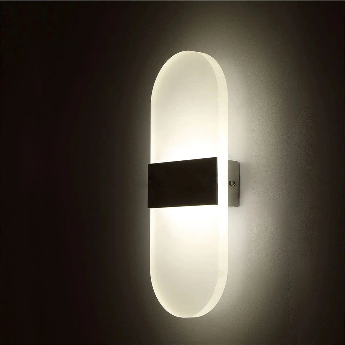 Modern Rectangular LED Acrylic Wall Sconce (AC 85-265V) - Indoor Wall Light for Living Room, Bedroom TV Background & Corridor