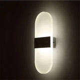 Modern Rectangular LED Acrylic Wall Sconce (AC 85-265V) - Indoor Wall Light for Living Room, Bedroom TV Background & Corridor