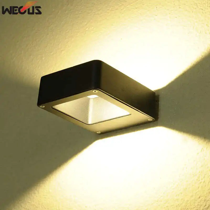 Waterproof Outdoor LED Wall Light (AC 85-265V) - Modern Nordic Surface Mounted Sconce for Porch, Garden, Patio & Living Room