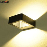 Waterproof Outdoor LED Wall Light (AC 85-265V) - Modern Nordic Surface Mounted Sconce for Porch, Garden, Patio & Living Room